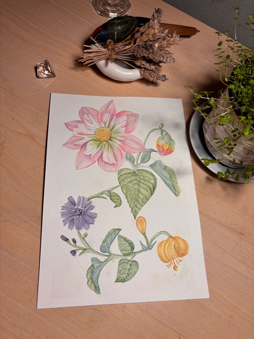 My project for course: Realistic Watercolor for Botanical Compositions 3