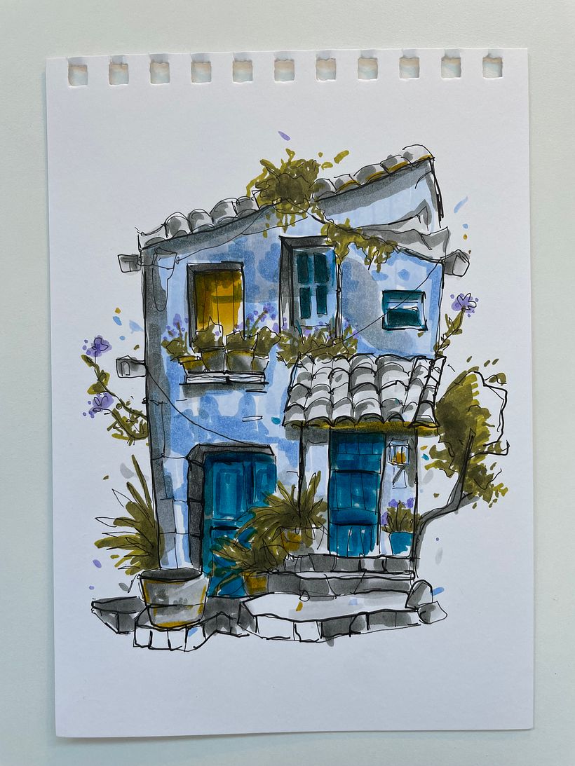 My project for course: Expressive Architectural Sketching with Colored Markers 2