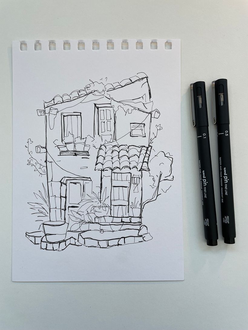 My project for course: Expressive Architectural Sketching with Colored Markers 3