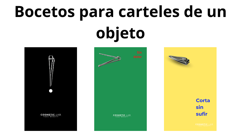 Carteles para un producto