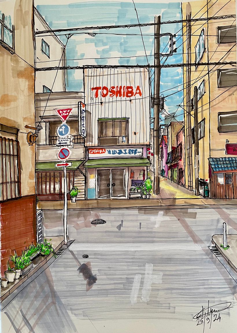 My project for course: Expressive Architectural Sketching with Colored Markers 1