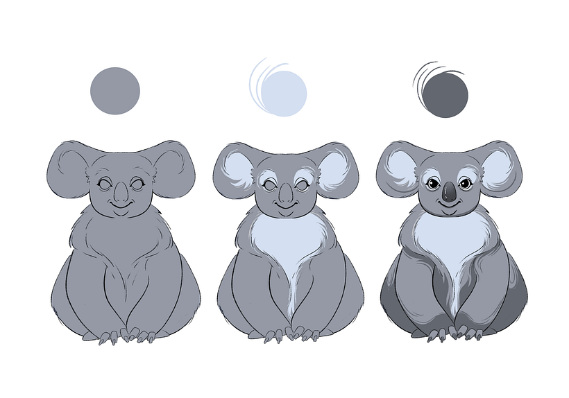 Coloring the koala