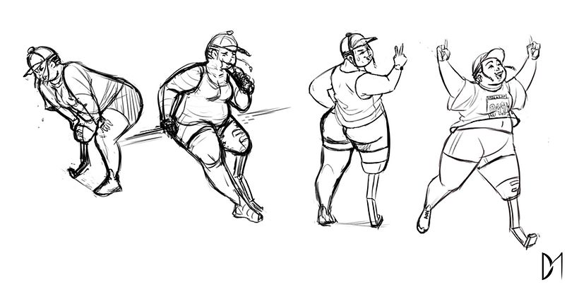 croquis pose