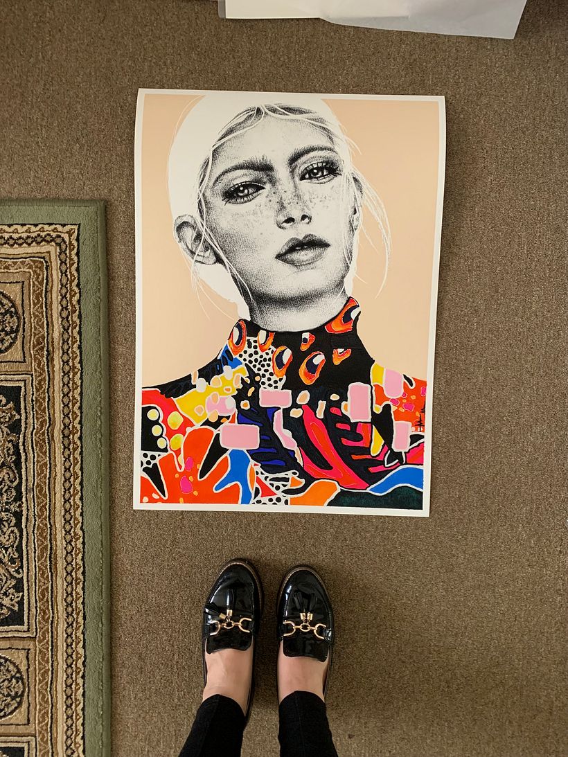 My project for course: Portrait with Pencil, Color Techniques and Photoshop 2
