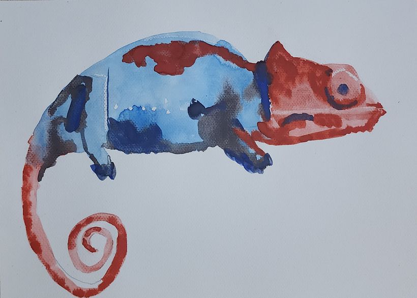 Mon projet du cours : Techniques expérimentales d’aquarelle pour débutants 4