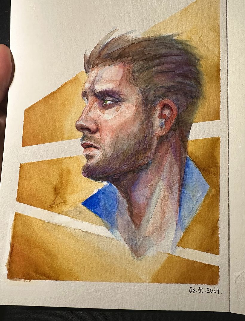 My project for course: Artistic Portrait with Watercolors 2