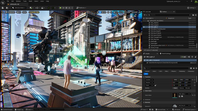Cyberpunk Unreal Engine 5 by Oscar Creativo -RTX - LUMEN 8