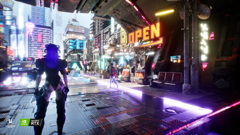 Cyberpunk Unreal Engine 5 by Oscar Creativo -RTX - LUMEN 5