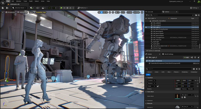 Cyberpunk Unreal Engine 5 by Oscar Creativo -RTX - LUMEN 15