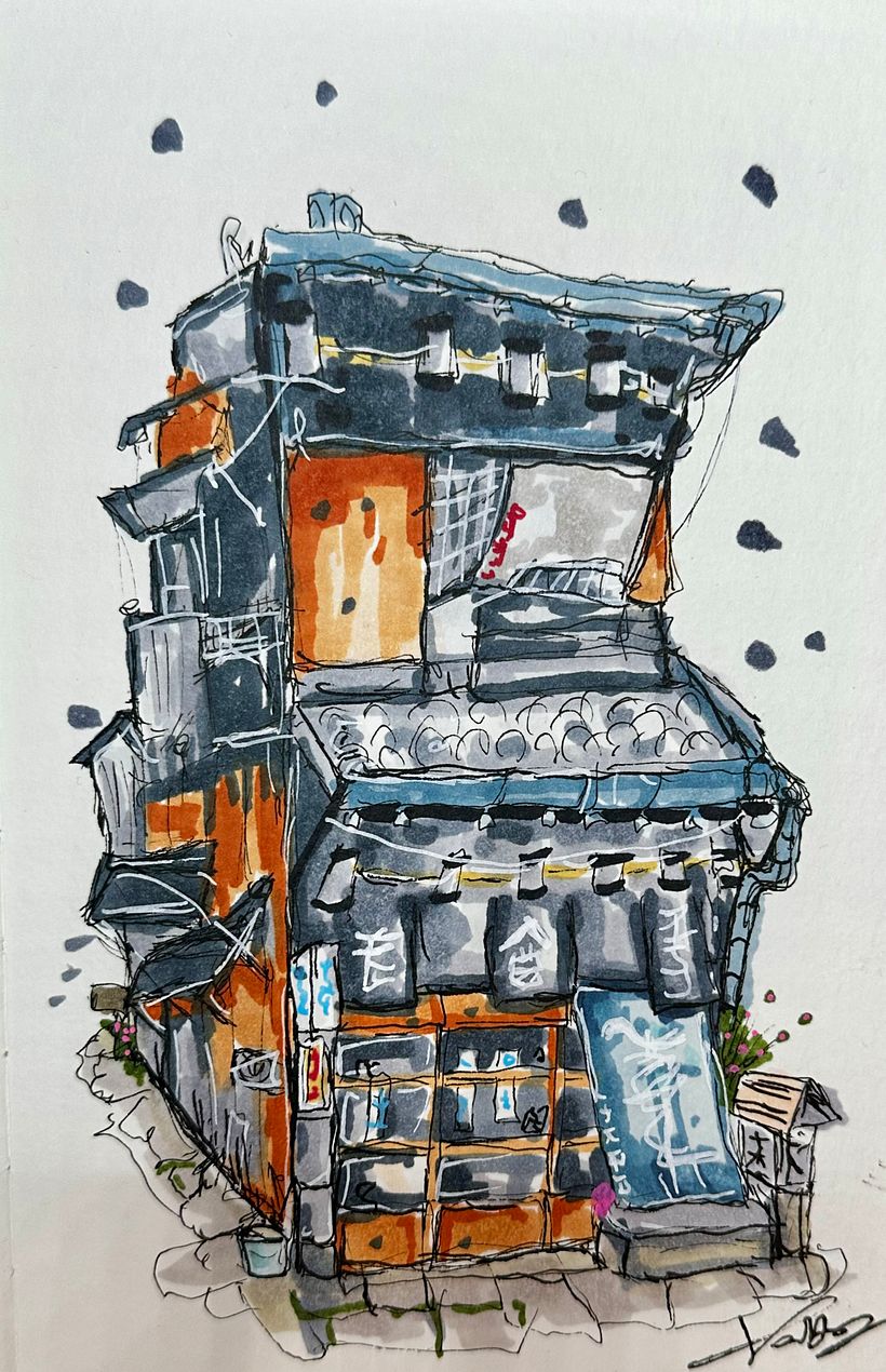 My project for course: Expressive Architectural Sketching with Colored Markers 6