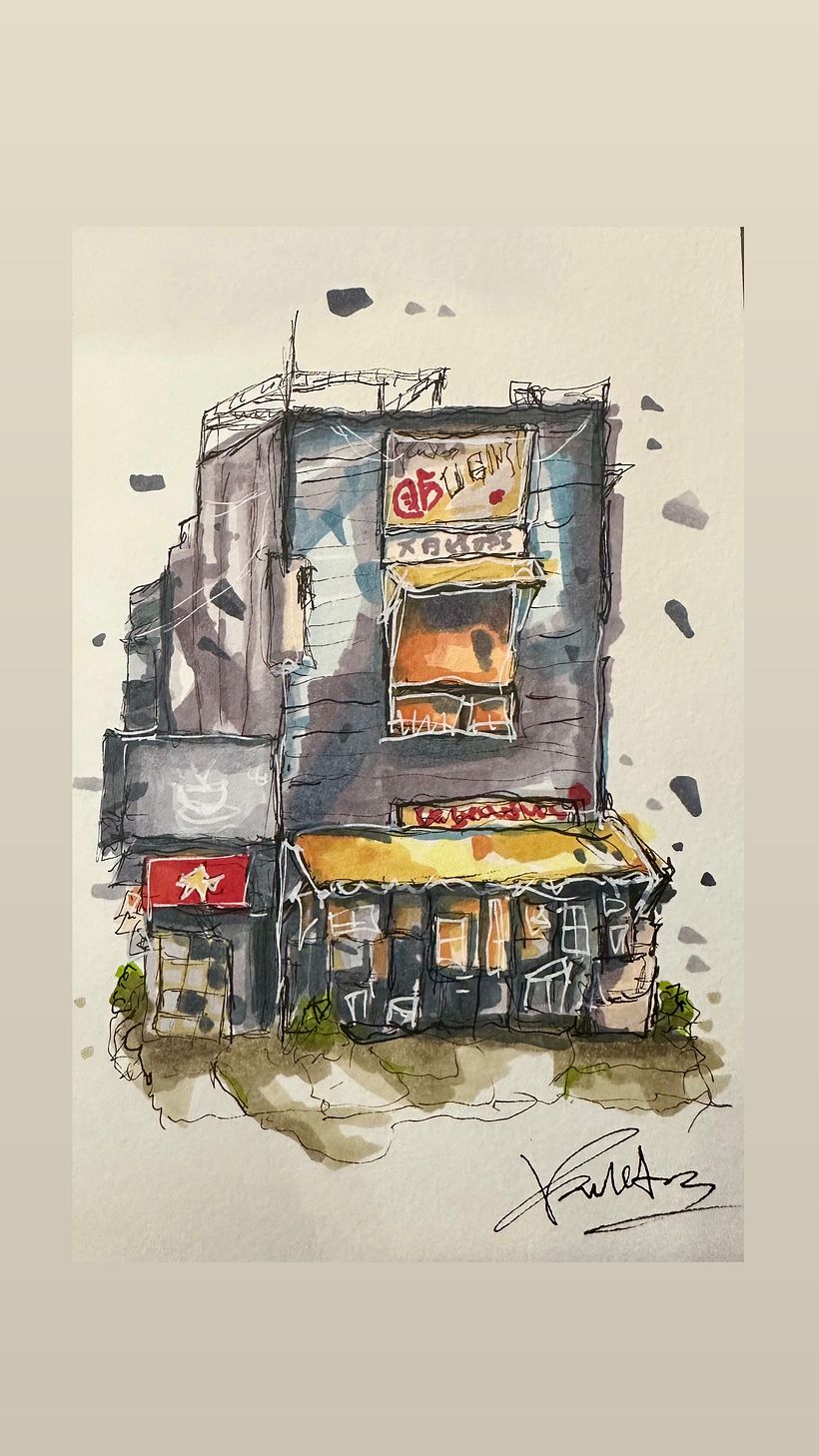 My project for course: Expressive Architectural Sketching with Colored Markers 7