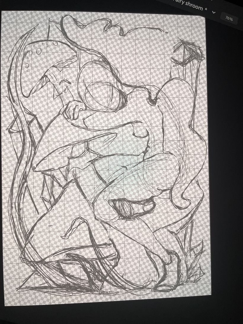 Taking scanned image as reference for a reworked version in Fresco