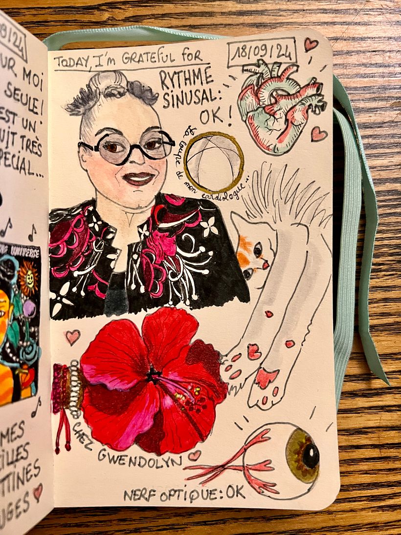 Andrò a Parigi: il cardiologo e l'oculista sono contenti dei miei risultati <3 Indosso la Sonata Zuri di Gwendolyn e il suo ibisco