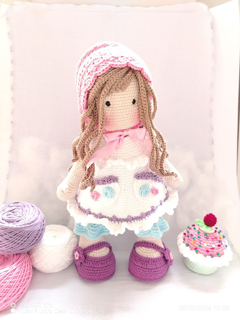 Mi proyecto del curso: Elaboración de muñecas amigurumi románticas 3