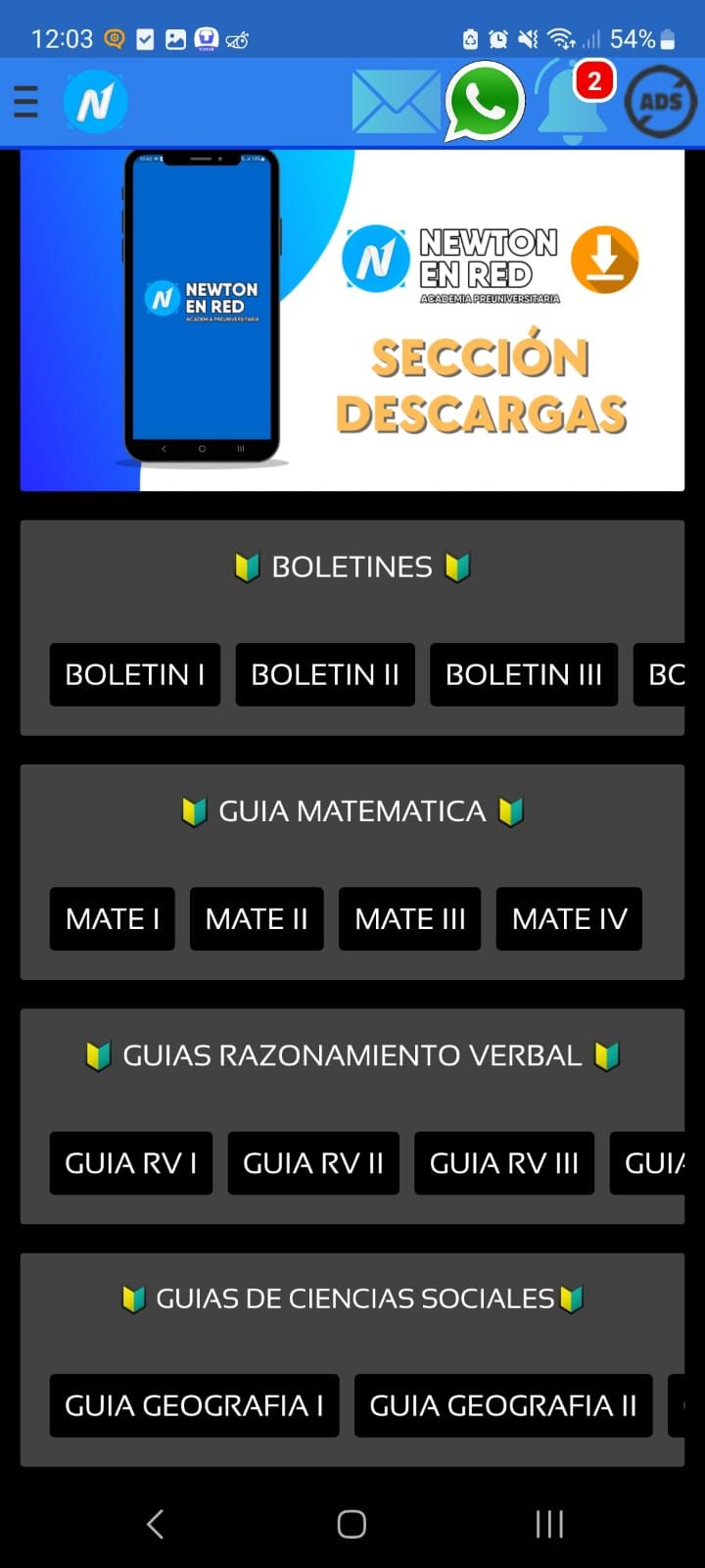 Newton en Red App 8