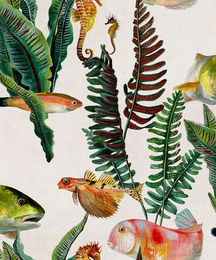 "Naturae" Wallpaper collection with Coordonné - Diseño