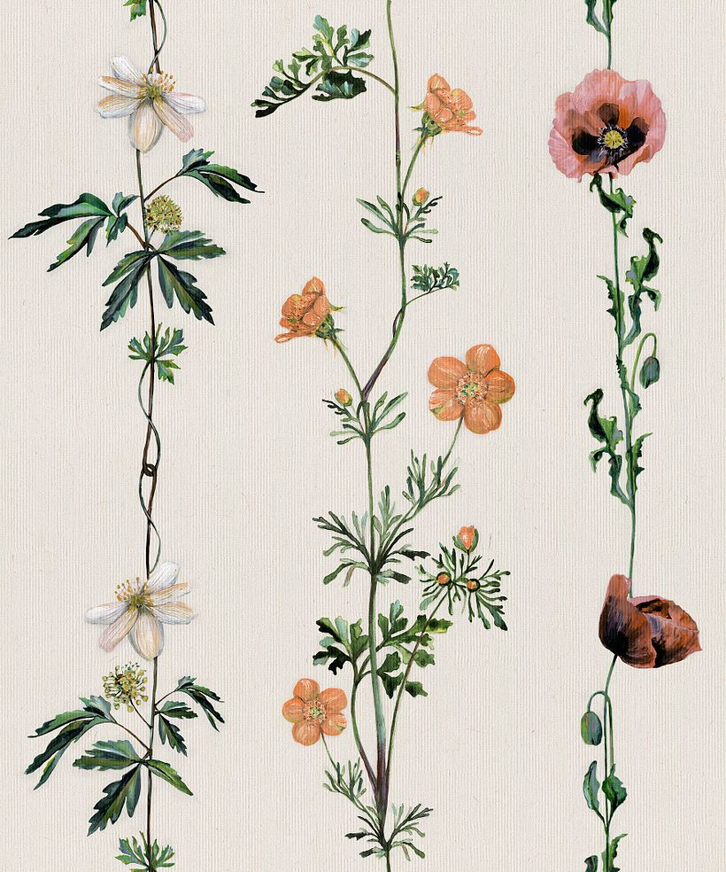 "Naturae" Wallpaper collection with Coordonné - Diseño