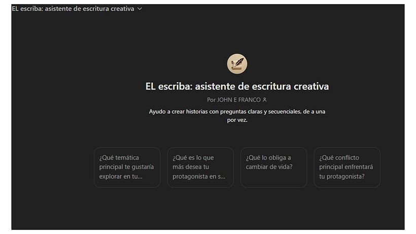 Así es la entrada. Hay varias opciones de preguntas.