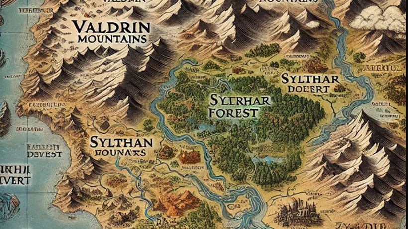 Mapa generado por el GPT a partir de las descripciones creadas en la conversación