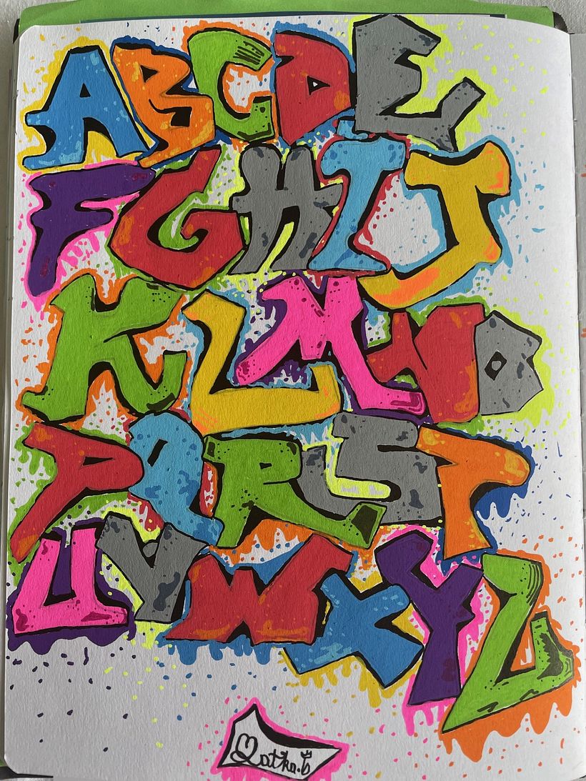 Graffiti aux feutres Posca : un abecédaire