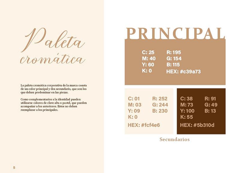 Desarrollo de identidad - Dolce Canela 5