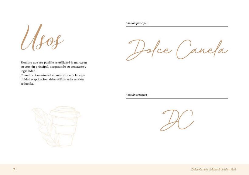 Desarrollo de identidad - Dolce Canela 6
