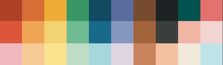My brands pallete