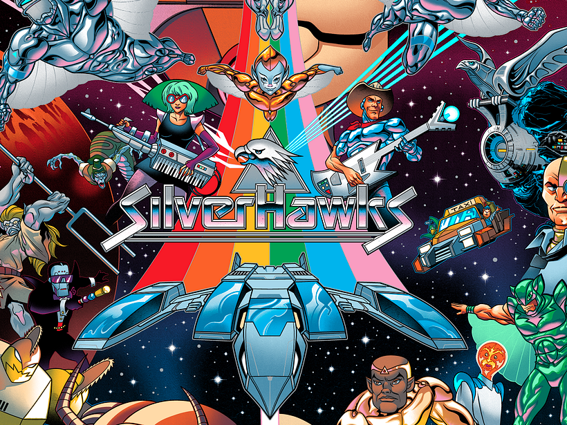 SILVER HAWKS (SILKSCREEN POSTER) 4
