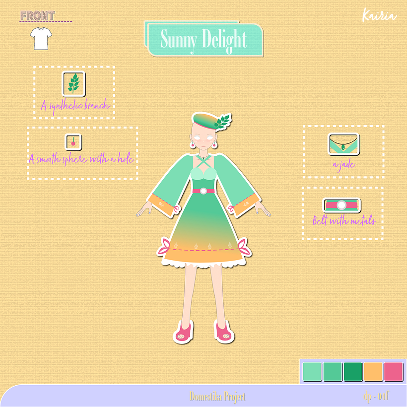 Meu projeto do curso: Introdução ao design de moda em 3D no CLO 3