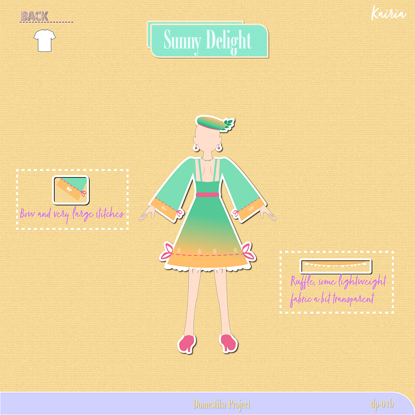 Meu projeto do curso: Introdução ao design de moda em 3D no CLO 4