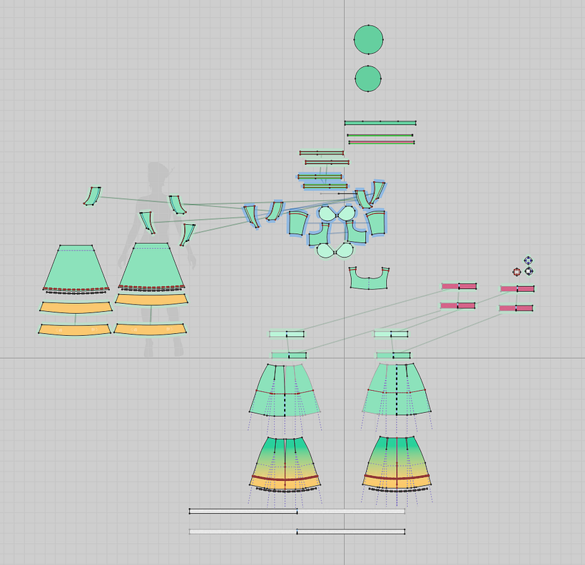 Meu projeto do curso: Introdução ao design de moda em 3D no CLO 7