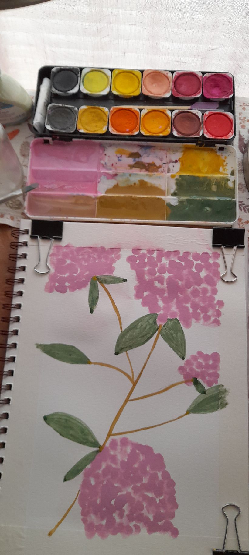 Hydrangea - My project for course: Botanical Illustration with Watercolors 5