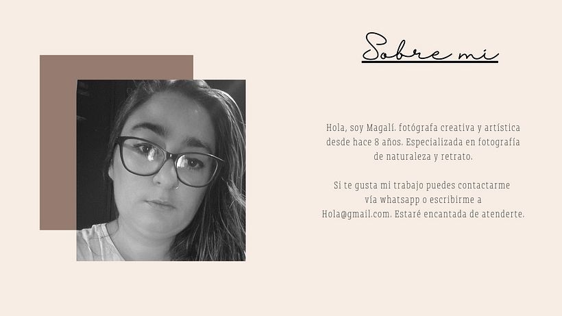 Diseño web - sobre mi