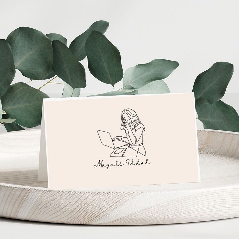Mockup tarjeta de visita