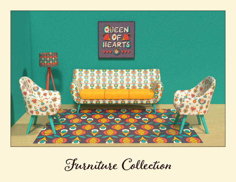 Project: The Garden of the Queen of Hearts Home Collection 7