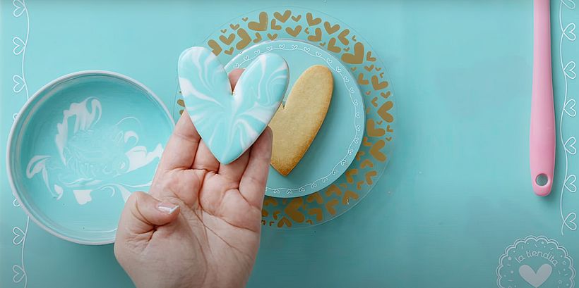 Decoración de Galletas Marmoleadas con Royal Icing
