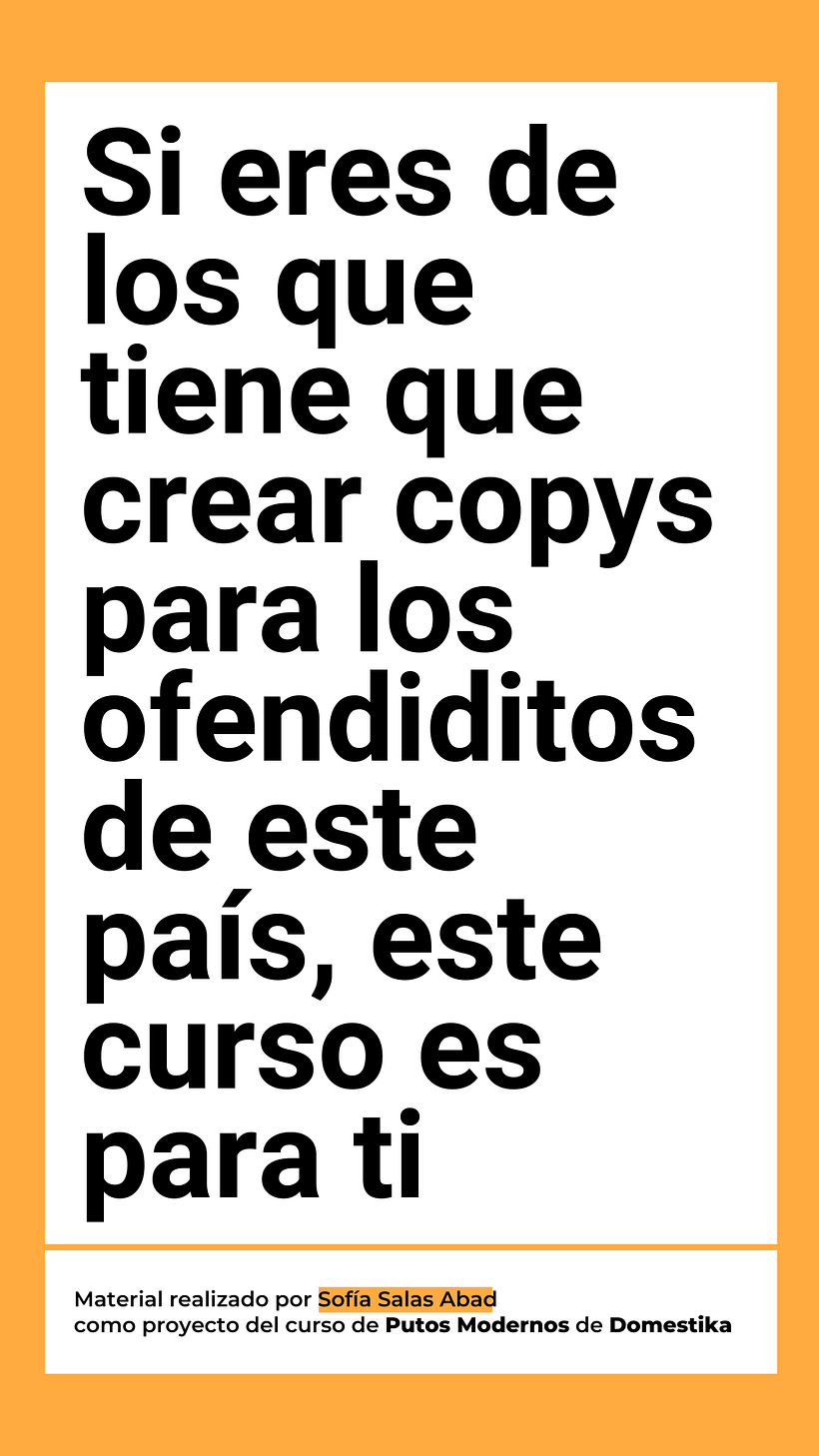Mi proyecto del curso: Copywriting para copywriters 2