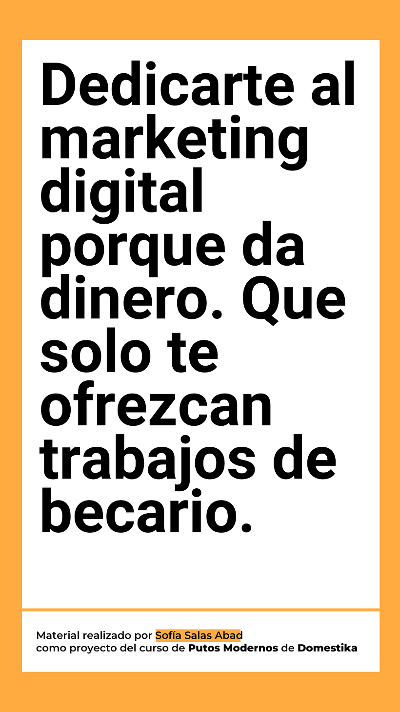 Mi proyecto del curso: Copywriting para copywriters 3