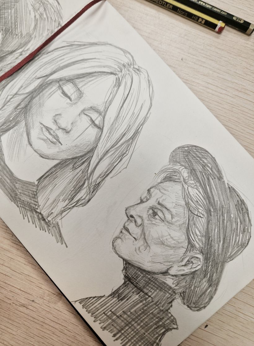 Mi proyecto del curso: Sketchbook de retrato: explora el rostro humano 3