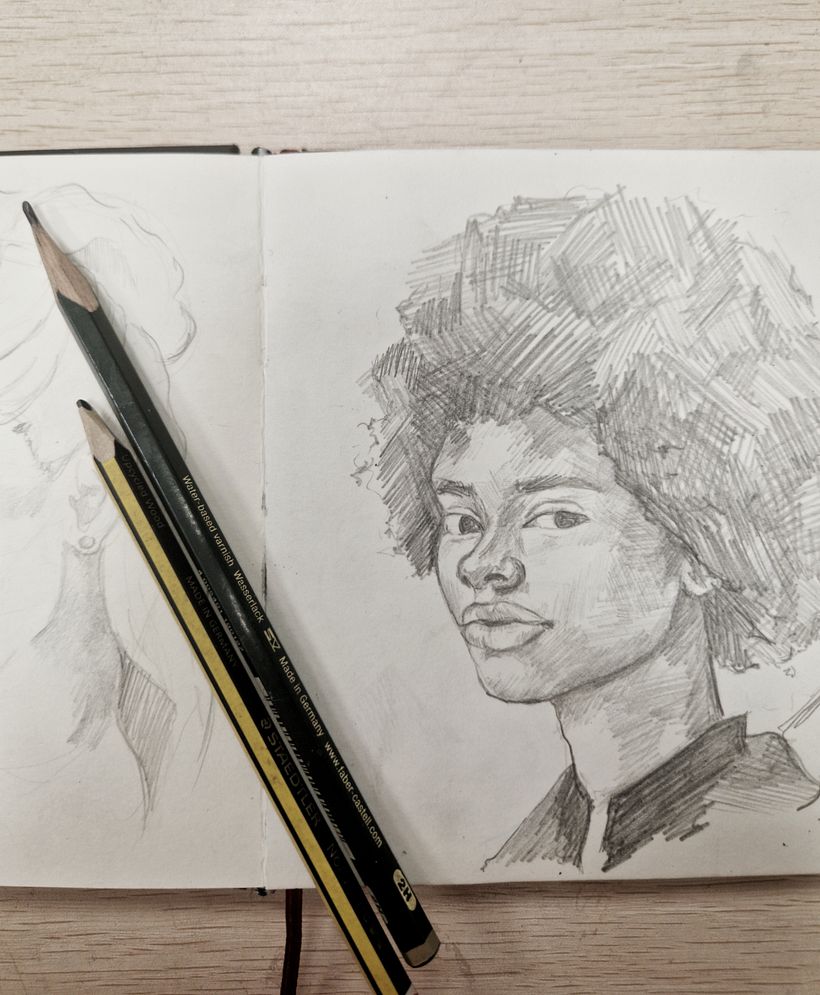Mi proyecto del curso: Sketchbook de retrato: explora el rostro humano 3