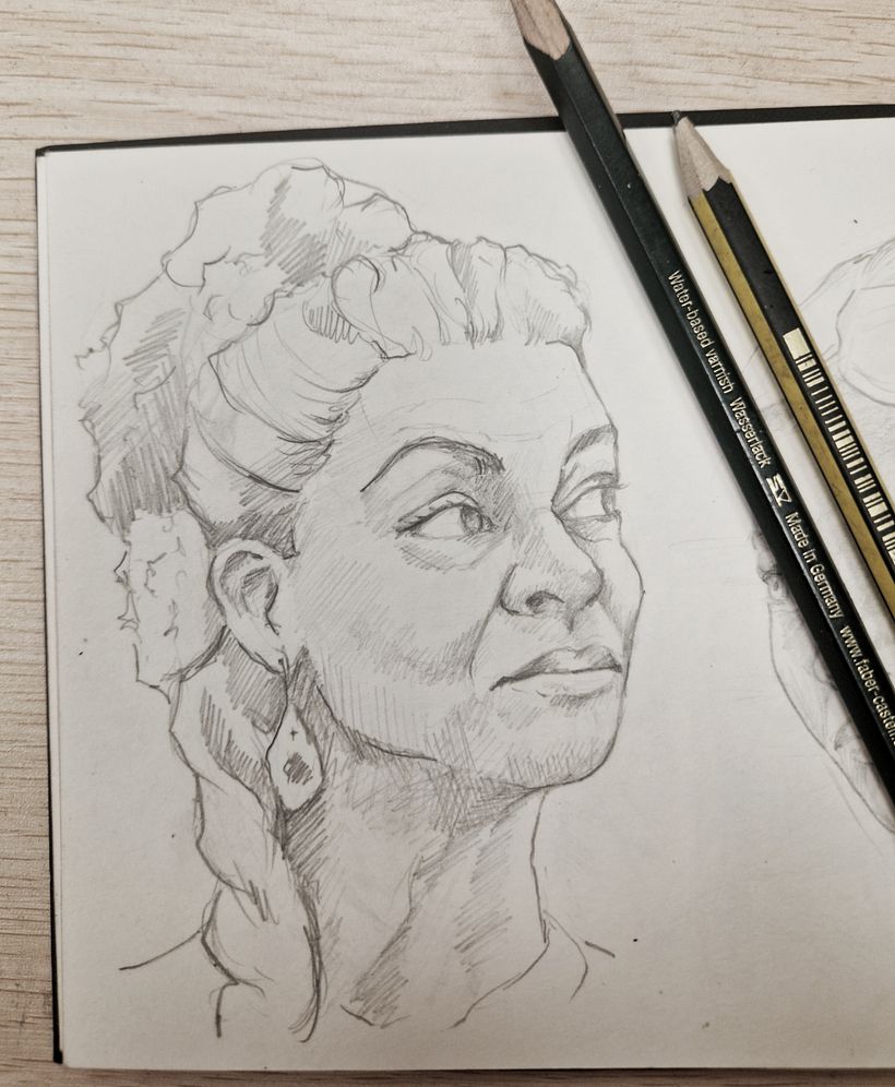 Mi proyecto del curso: Sketchbook de retrato: explora el rostro humano 4