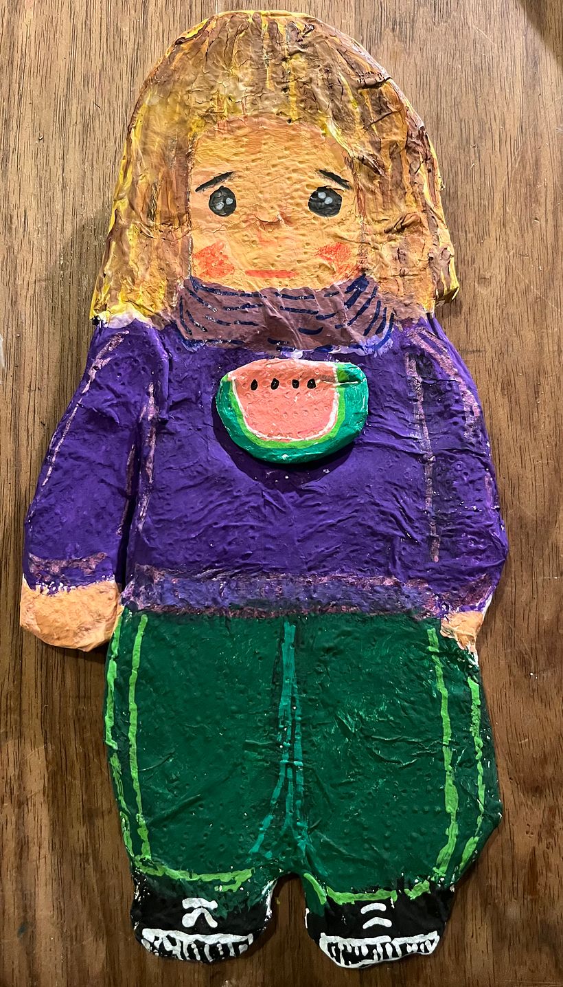 My project for course: Paper Mache for Beginners: Sculpt a Colorful Character 2