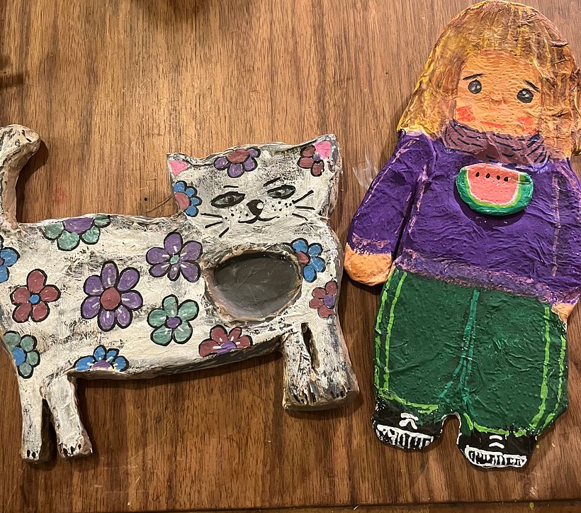 My project for course: Paper Mache for Beginners: Sculpt a Colorful Character 3