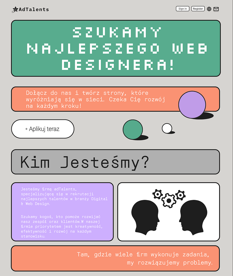Mój projekt z kursu: Projektowanie UX UI i landing pages: odkryj moc storytellingu 1