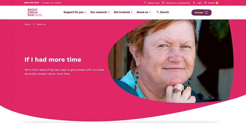 Página web de Breast Cancer Now