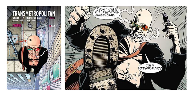 Cómic Transmetropolitan de Warren Ellis y Darick Robertson