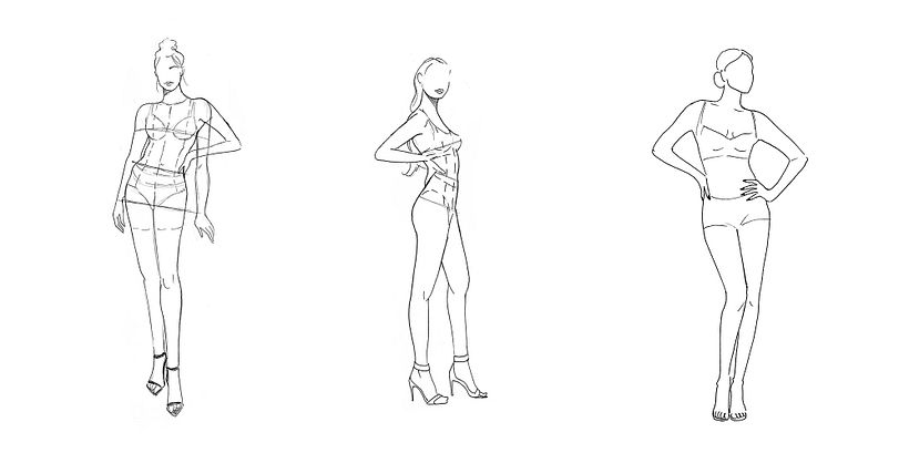 Ilustración DiseÃ±o Ropa Interior Diseño Gráfico DiseÃ±o De Moda E