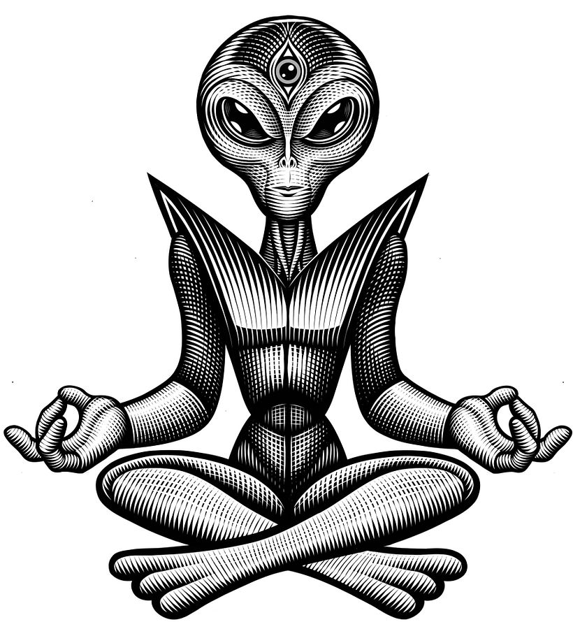 I always start out with a black and white line drawing in Adobe Fresco.