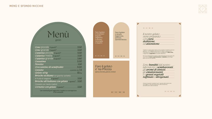 Priezza gelati e lievitati - Visual branding 15