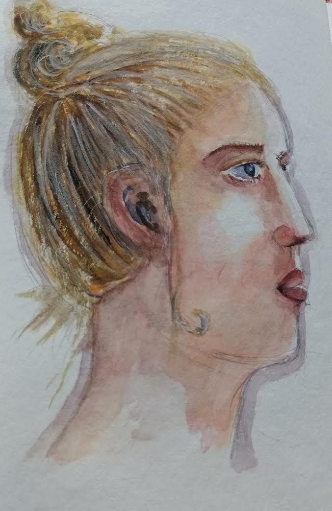 My project for course: Watercolor Portrait Sketchbook 6